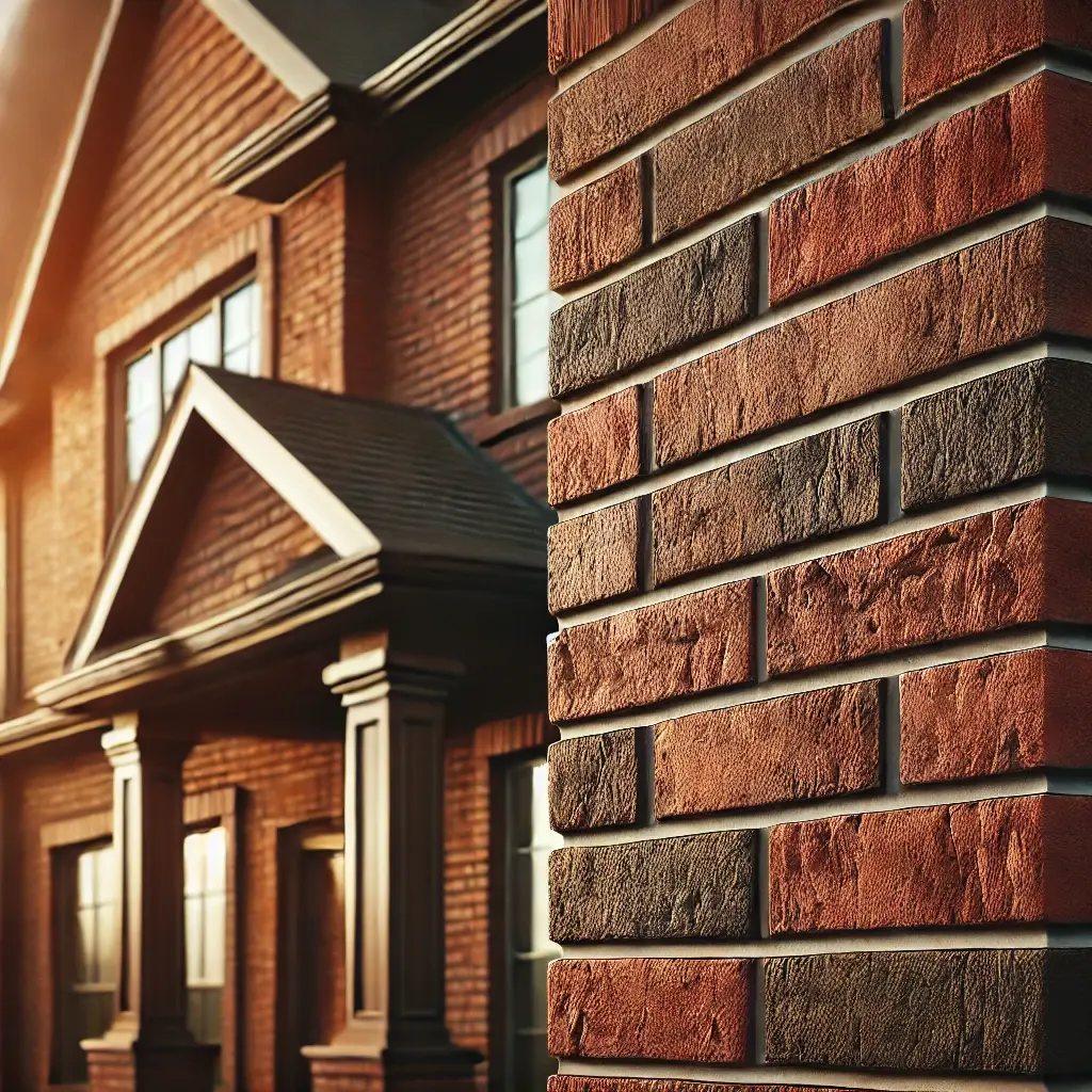 DALL·E 2024-07-27 12.55.57 - A close-up image of a house with brick siding. The bricks should be clean, well-maintained, and arranged in a classic horizontal pattern. The color ca